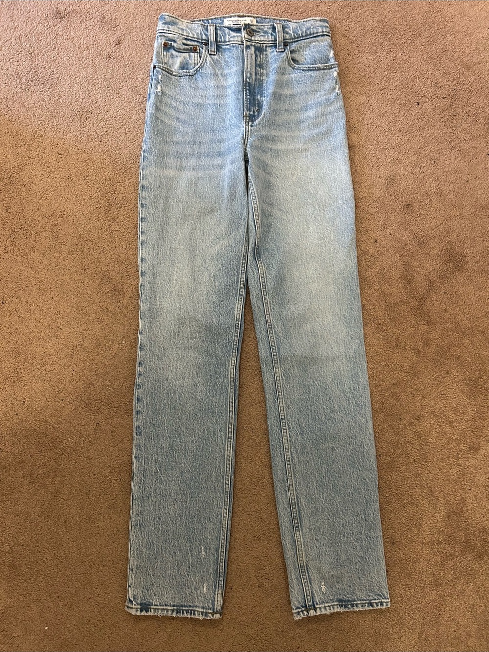 Abercrombie 90s Light Wash High-Rise Straight Women's Jeans